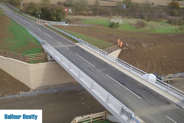 PICTURES: Aerial photos of A45 link road show project's progress 